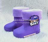 揭阳雨鞋厂新款儿童保暖雨鞋PVC cute children rain boots keep warm